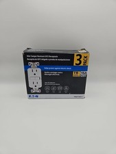 Eaton Tamper Resistant TRGF15W-3  15A/125V GFCI Recept 3-pack White F2