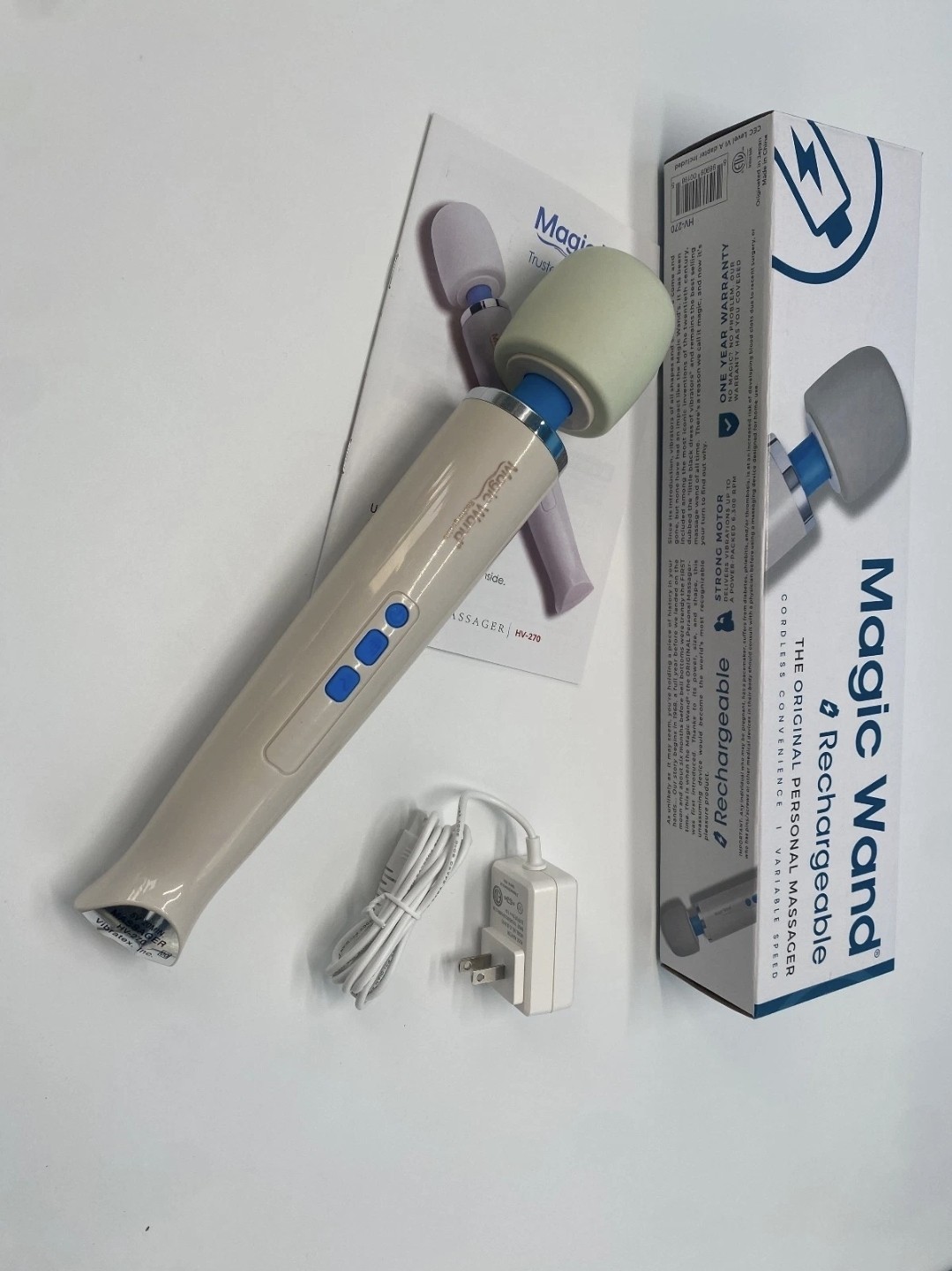 NEW Hitachi Magic Wand Cordless Hv-270 Rechargeable Original Vibrating Massager