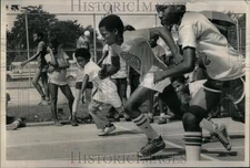 1980 Press Photo CHA Olympics Chicago Track Meet Stagg - RRU88555