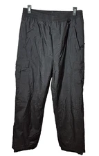 Sport Essentials Pants Mens XL Black Waterproof Insulated Nylon Cargo Snow Ski