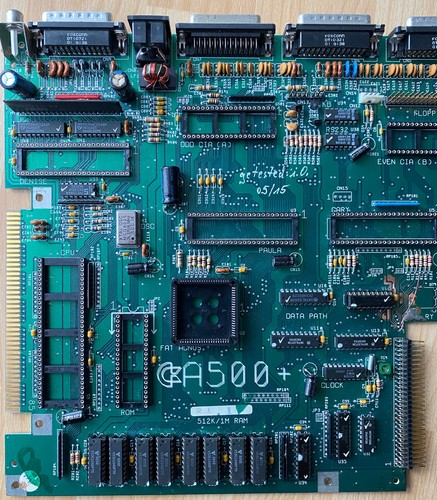 AMIGA 500+ / 1MB Mainboard REV.8A Ohne CHIP´s, works .... #06 25 - Bild 4 von 6