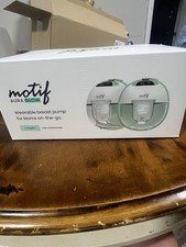 Motif Aura Glow Wearable Hands-Free Breast Pump Set 2-Pack 24mm White/Green