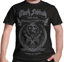 Image of Official Black Sabbath T Shirt The End Mushroom Cloud World Tour Ozzy Band New