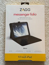 ZAGG Messenger Folio Ultra Slim Tablet Keyboard Case For 9.7-Inch iPad