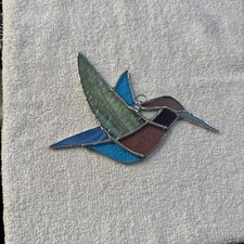 Stained Glass Hummingbird Sun Catcher