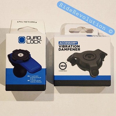 QUAD LOCK Motorcycle 1'' Ball Adaptor + Vibration Dampener - NEW IN BOX