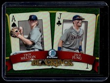2022 Bowman Draft Baseball Blackjack Refractor Jace Jung/Troy Melton RC 231/250