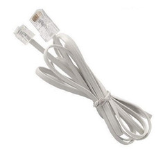 2 Pack Telephone RJ11 6P4C to RJ45 8P8C Connector Plug Cable for Landline Teleph