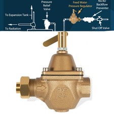 1/2'' Tubular High Capacity Boiler Feed Water Pressure Regulator Fit for Watts