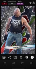 DIGITAL TOPPS WWE SLAM Brock Lesnar COSMIC CHROME 25 SUPER RARE STARFRACTOR Read