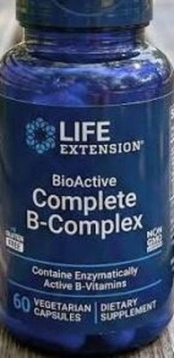 TAKE OFF $5 NOW! FOUR PACK Life Extension BioActive Complete B-Complex 60 caps