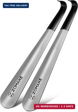 ZOMAKE Shoe Horn Long Handle for Seniors Men Women,Metal Long Shoehorn Boot Horn