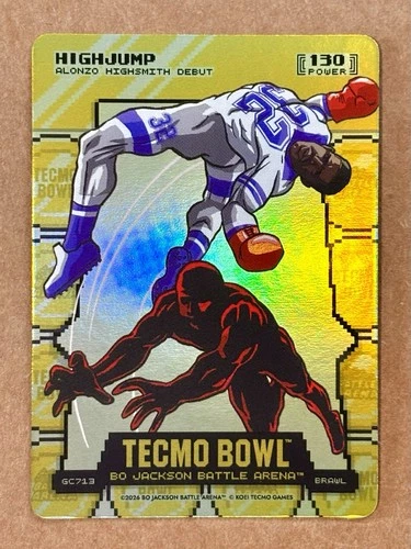 Bo Jackson Battle Arena ‘High Jump' Alonzo Highsmith Brawl Gold Coin Flip #GC713