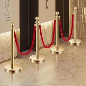 Jim Morrison Doors home *3 Pc Set: Red Rope & 2 Gold Brass Stanchions/Vegas P/U