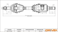 Antriebswelle Vorne Links Rechts Dr!ve+ DP2110.10.2223 Passend FüR Fiat Lancia