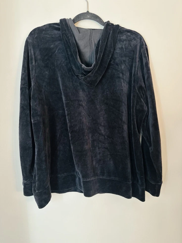 Sudadera con capucha de terciopelo Style & Co para mujer talla 2X Foto 2 de 2