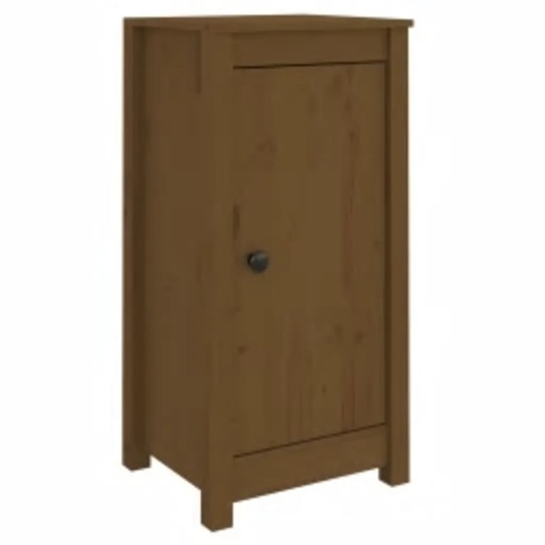 Sideboards 2Er Set Kiefer Massivholz Honigbraun 39X35X80 Zentimeter-image