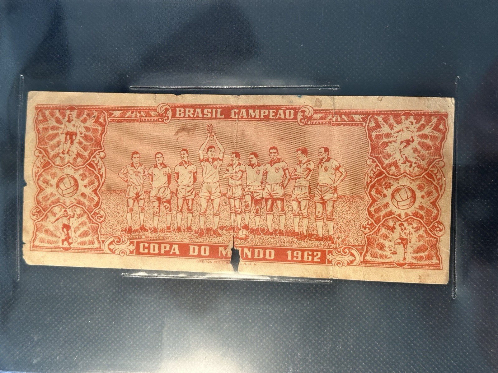 1962 PELE Brasil Campeao Mundial De Futebol 10,000 Beckett POP 1 view 5
