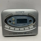 Sony Walkman WM-FX477 AM/FM Cassette Player With Case *New Belt* *Works*
