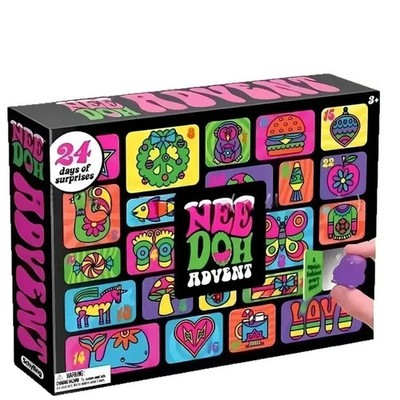 Nee Doh Advent 24 Days of Surprises Mystery Calendar Collectible Toy Set