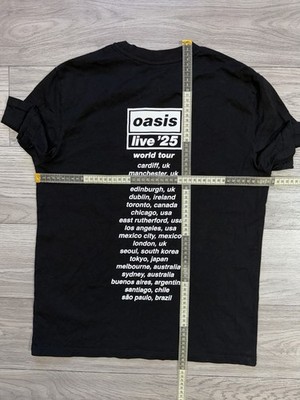 Official Oasis Live '25 World Tour T-Shirt Black Size S | eBay