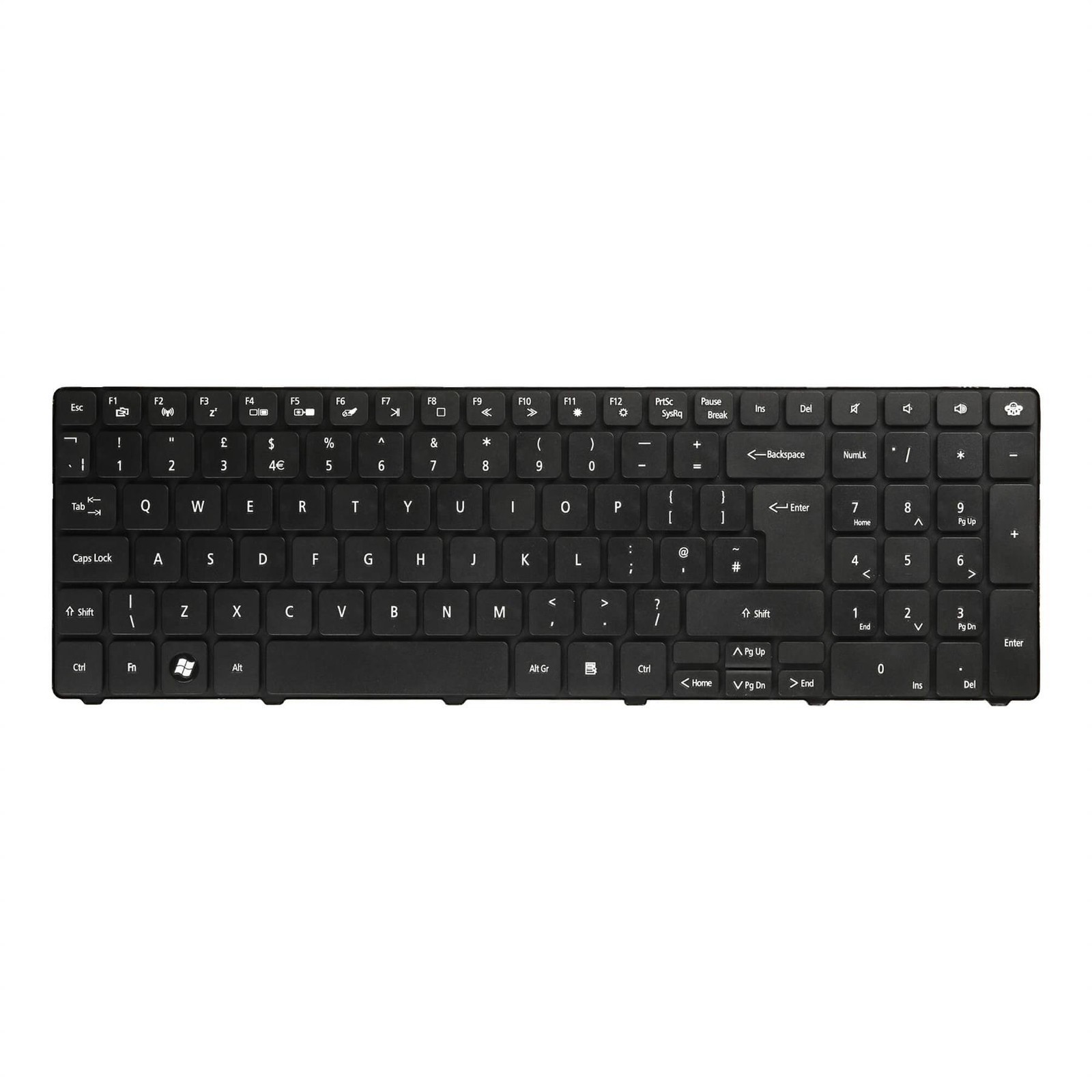 Acer Aspire/E1 Series Laptop Keyboard UK Layout Black – For 5810, 5742 ...