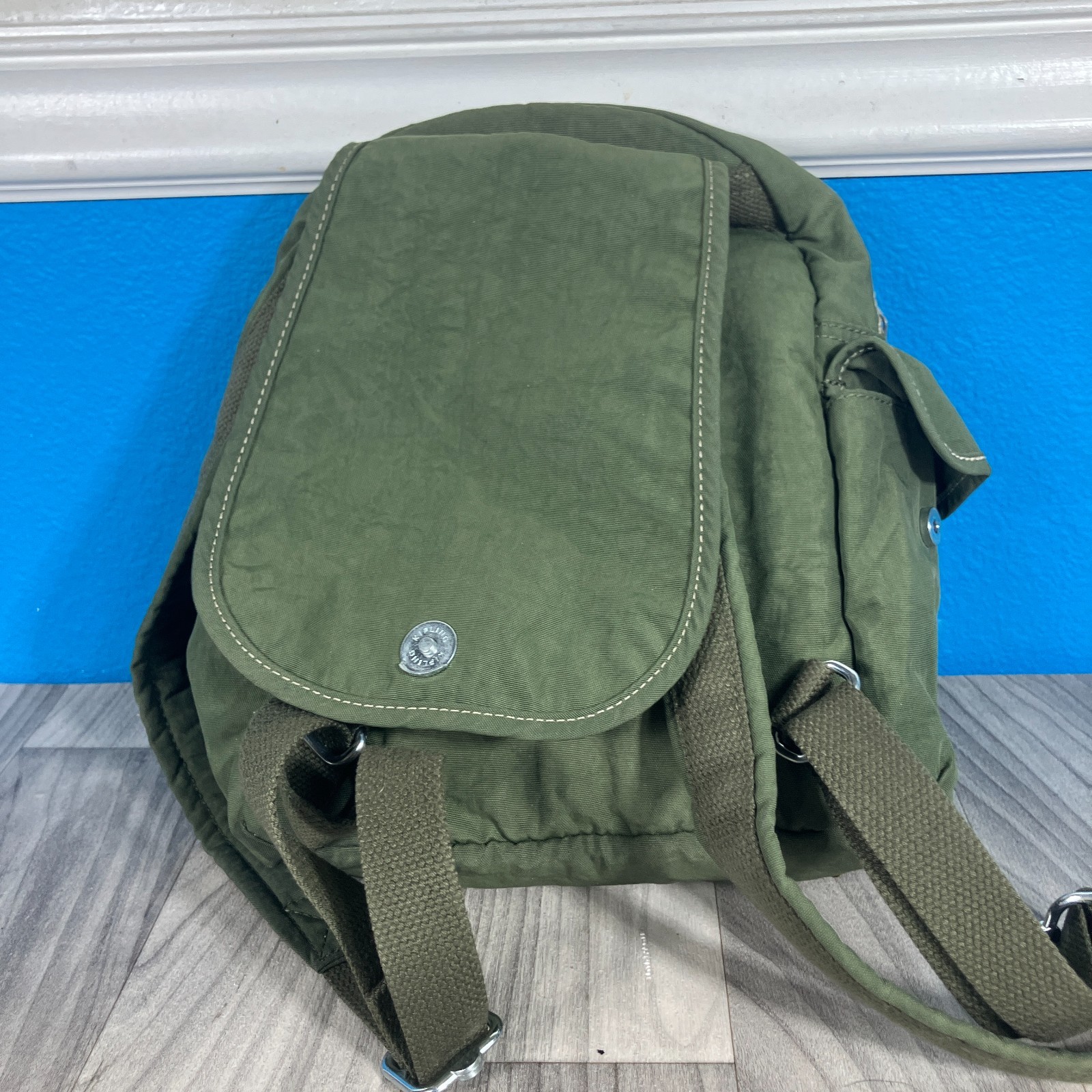 Kipling Mini Backpack Olive Green - image 4