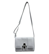 Demellier White Leather Puff Crossbody Shoulder Bag