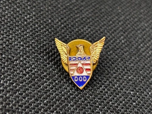 Vintage CDTC DOD Civil Defense Training Corps / Department Of Defense Eagle Pin