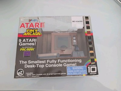 New - World s Smallest Atari 2600 Tiny Arcade Mini Console 10 Games Pac-Man