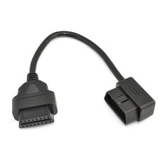 iKKEGOL 1ft Feet 30cm/12 OBD II OBD2 16 Pin Male to Female "12""", Black