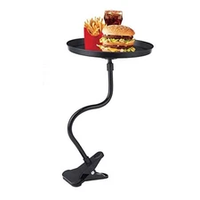  Car Food Tray Holder, Adjustable Car Snack Tray 360-degree Swivel Dining 