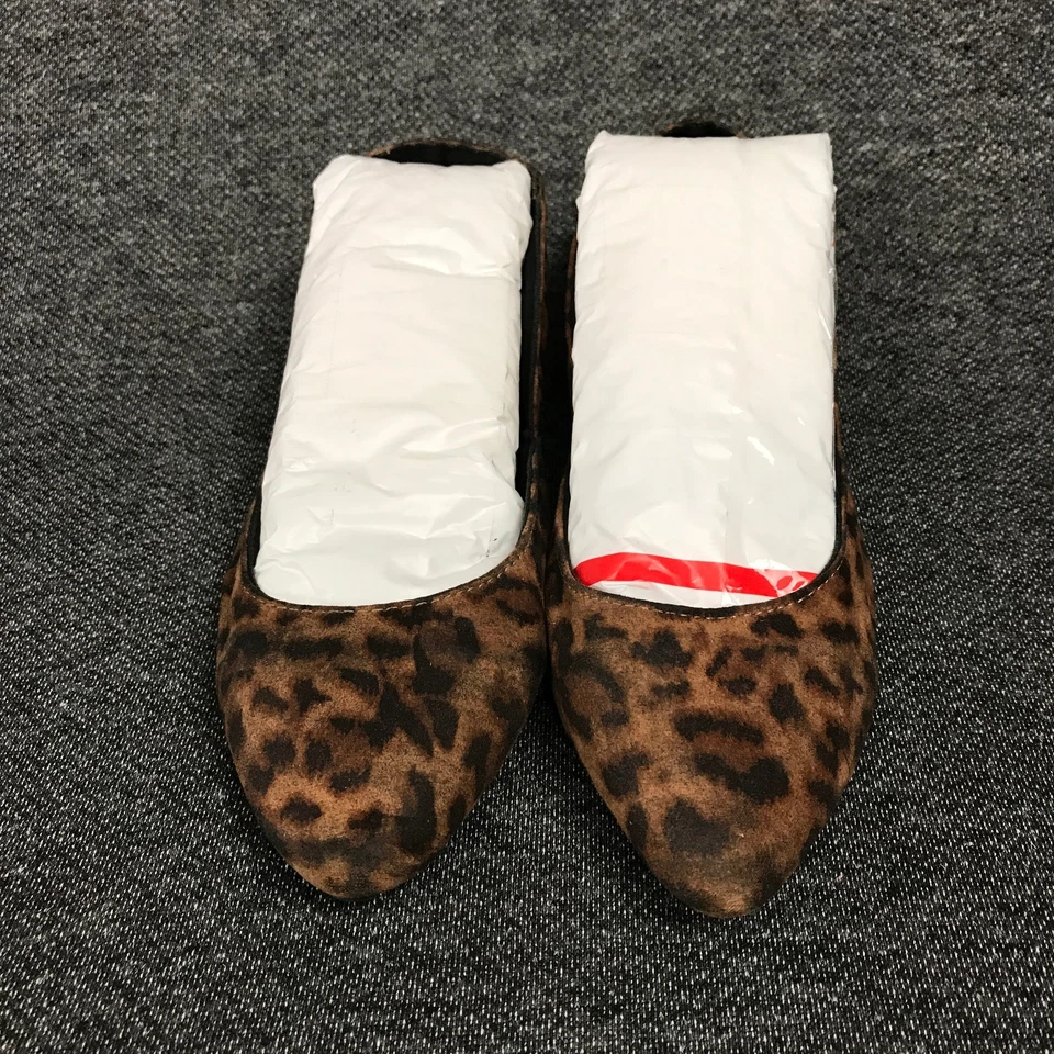 Bailarina sin cordones con estampado de leopardo marrón GAP para mujer talla 6 EU 36 UK 4 Foto 3 de 4