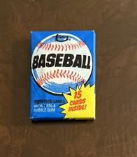1980 Topps Baseball Wax Pack Possible Rickey Henderson Rookie