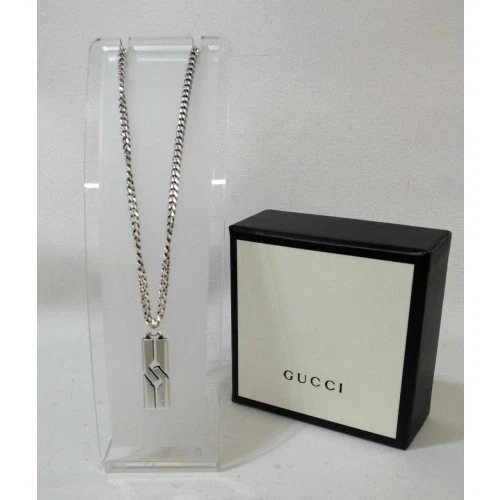 Collana GUCCI Argento 53CM Giappone