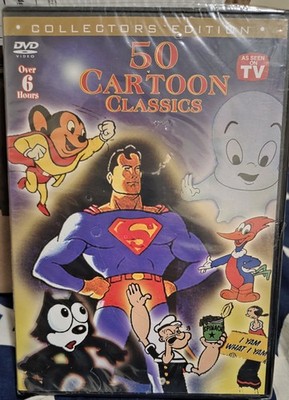 50 Cartoon Classics DVD Collectors Edition 6 Hours + Animated Cartoons Family