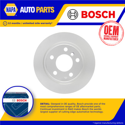 2x Brake Discs Pair Solid fits BMW 114D F20, F21 1.5D Rear 15 to 19 B37D15A Set