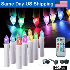 Christmas Tree Light Window Candles Flameless LED Candles Lights with Remote