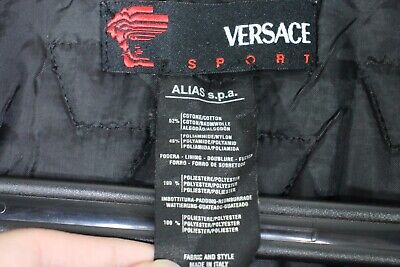 Vintage Versace Sport Mens 54 Quilted Lined Bomber Jacket Vintage Versace Sport Mens 54 Quilted Lined Bomber Jacket