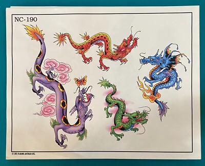 Spaulding and Rogers Tattoo Flash Sheet NC-190