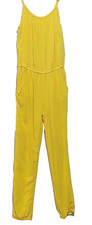 Romper Jumpsuit Girls One Piece Long Bright Yellow Size 7/8 M Adjustable Strap