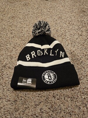 Brooklyn Nets Beanie NBA Toboggan Knit Winter Hat Cap New Era!