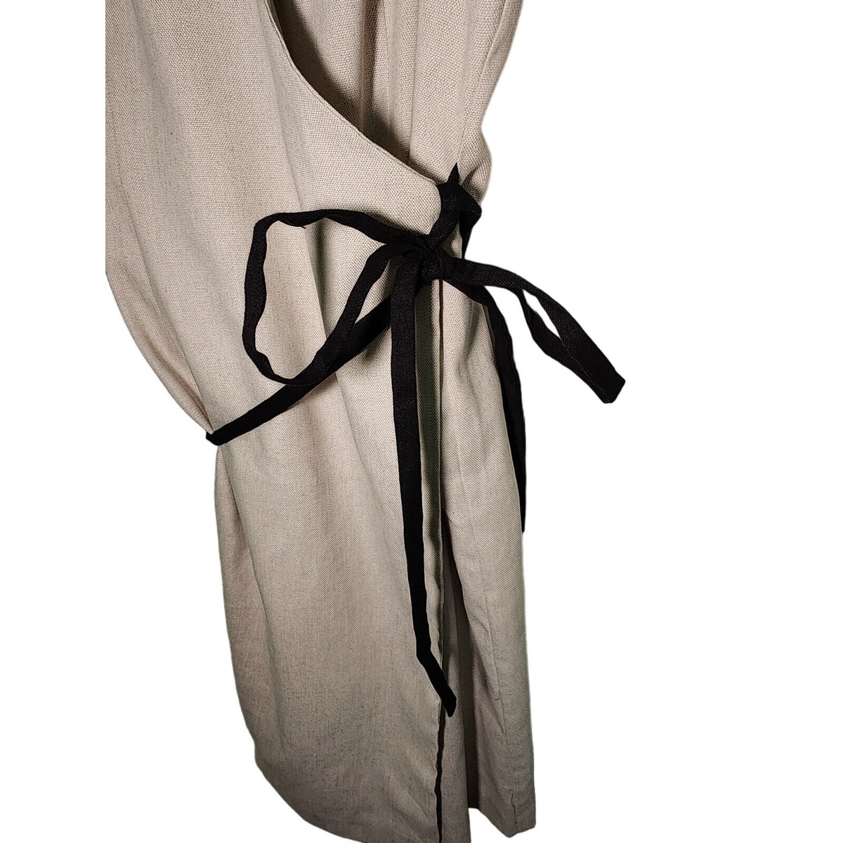 NWT Ann Taylor Linen Blend Sleeveless Wrap Dress Size M | eBay