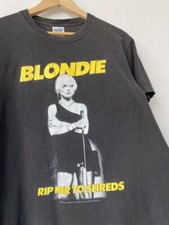 Blondie Band Tshirt, Gift For Fan Retro Style Black Unisex Tshirt Reprint KH8481
