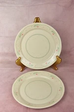 Corelle Calico Rose Set Of 2 Snack Plates Luncheon Plates 9” 