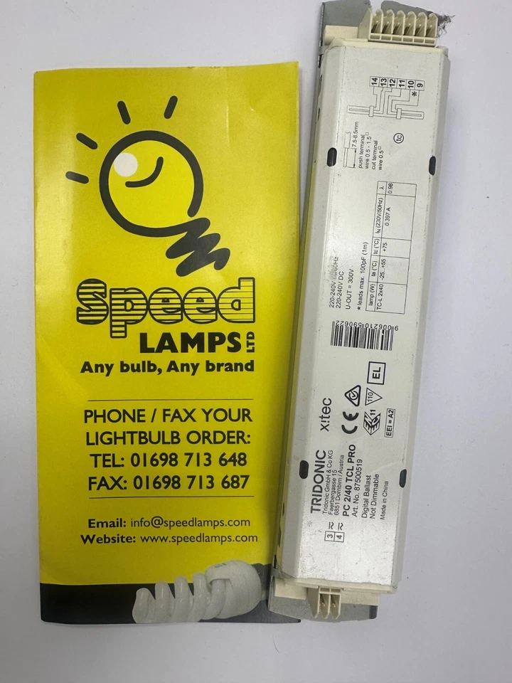 Tridonic PC 2/40 TCL Pro Digital Lighting Inverter Ballast 87500519