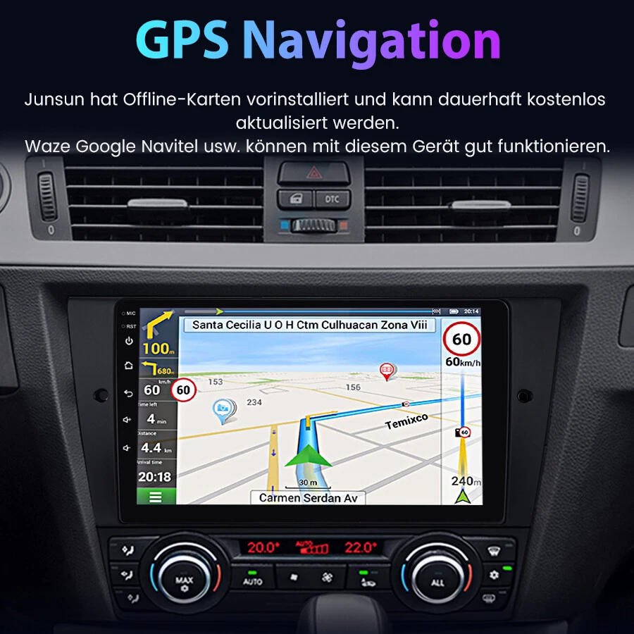 9" Android 13 Autoradio Carplay Für BMW E90 E91 GPS NAVI WIFI BT DAB+ SWC 2+32GB - Bild 4 von 4