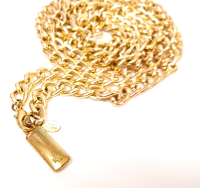 Ralph Lauren ヴィンテージチェーン ネックレス Vintage RALPH LAUREN Necklace Chunky Gold Tone 57