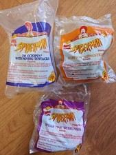 Lot Of 3 Spider-Man 1995 McDonald's Happy Meal Toy SEALED