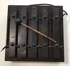 Deagan 5 Plate, Rail &Ship Dinner Chimes Xylophone Pat’d 1925